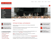 Tablet Screenshot of masystems.de